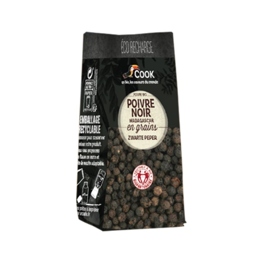 Recharge poivre noir en grains bio