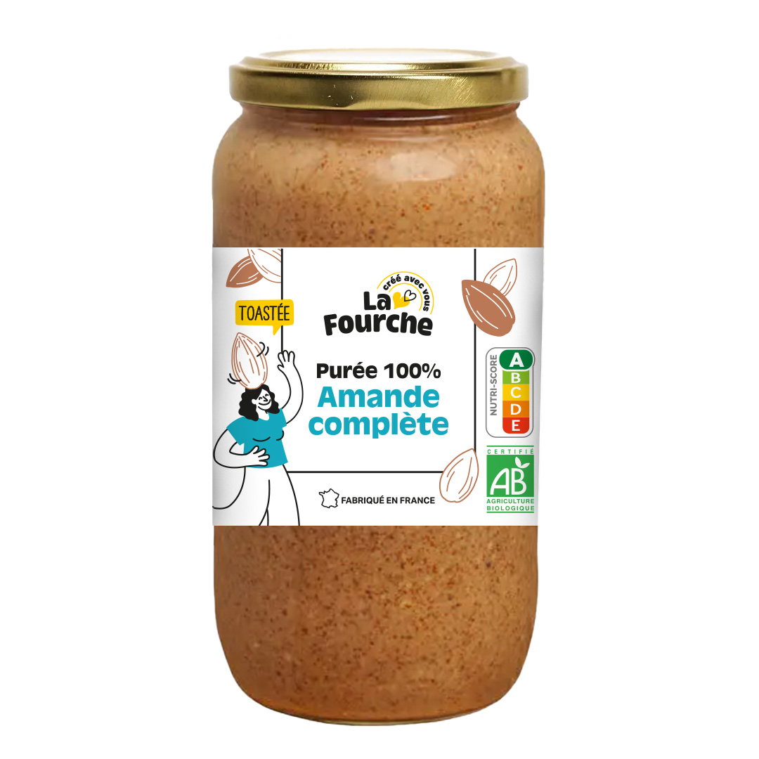 Purée 100% amandes complètes bio
