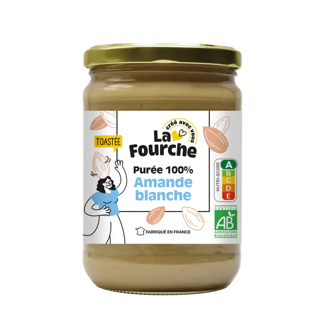 Purée 100% amandes blanches bio