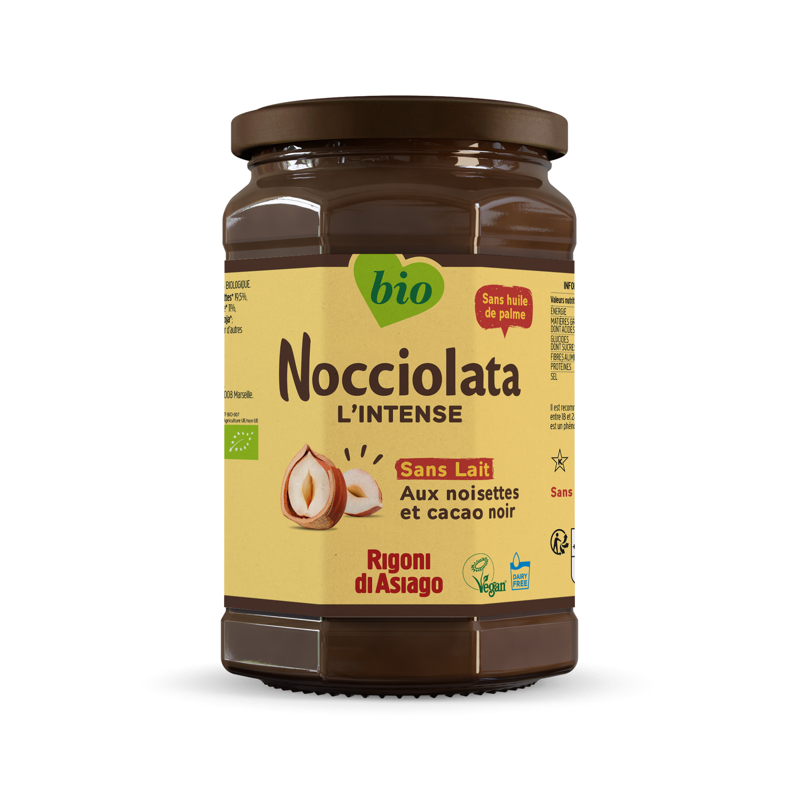 Nocciolata sans lait bio - 650g