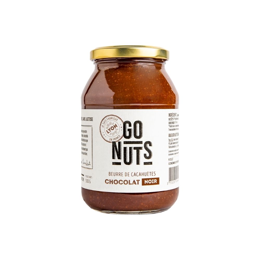 Beurre de cacahuètes au chocolat noir bio