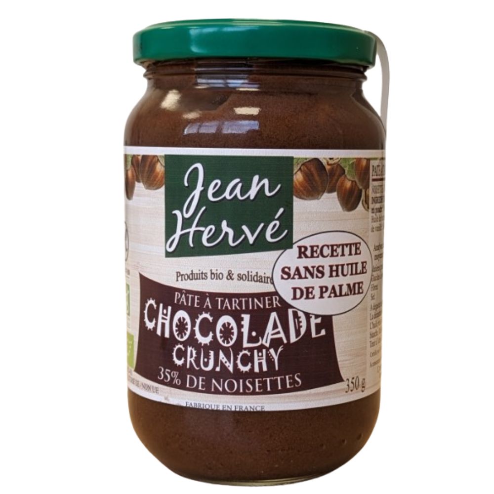 Pâte à tartiner chocolade crunchy bio
