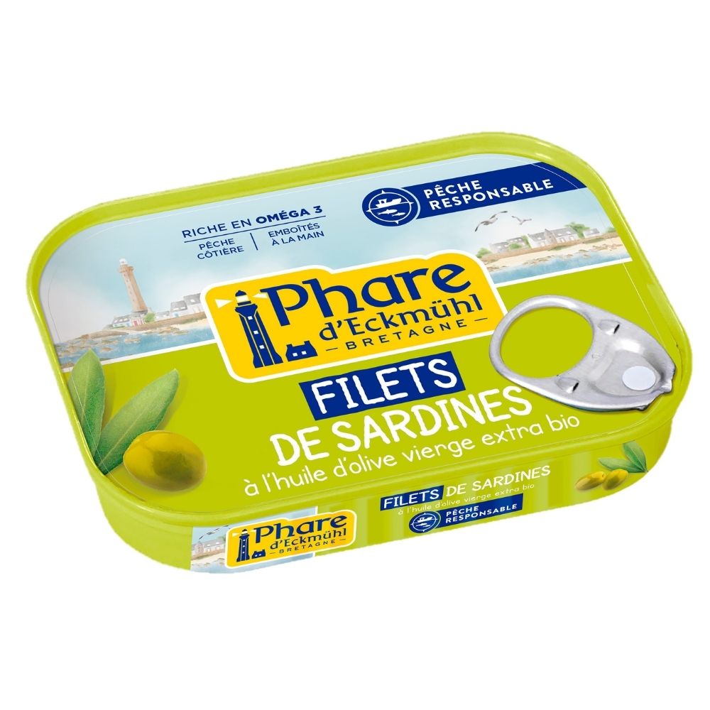 Filets de sardines à l'huile d'olive bio
