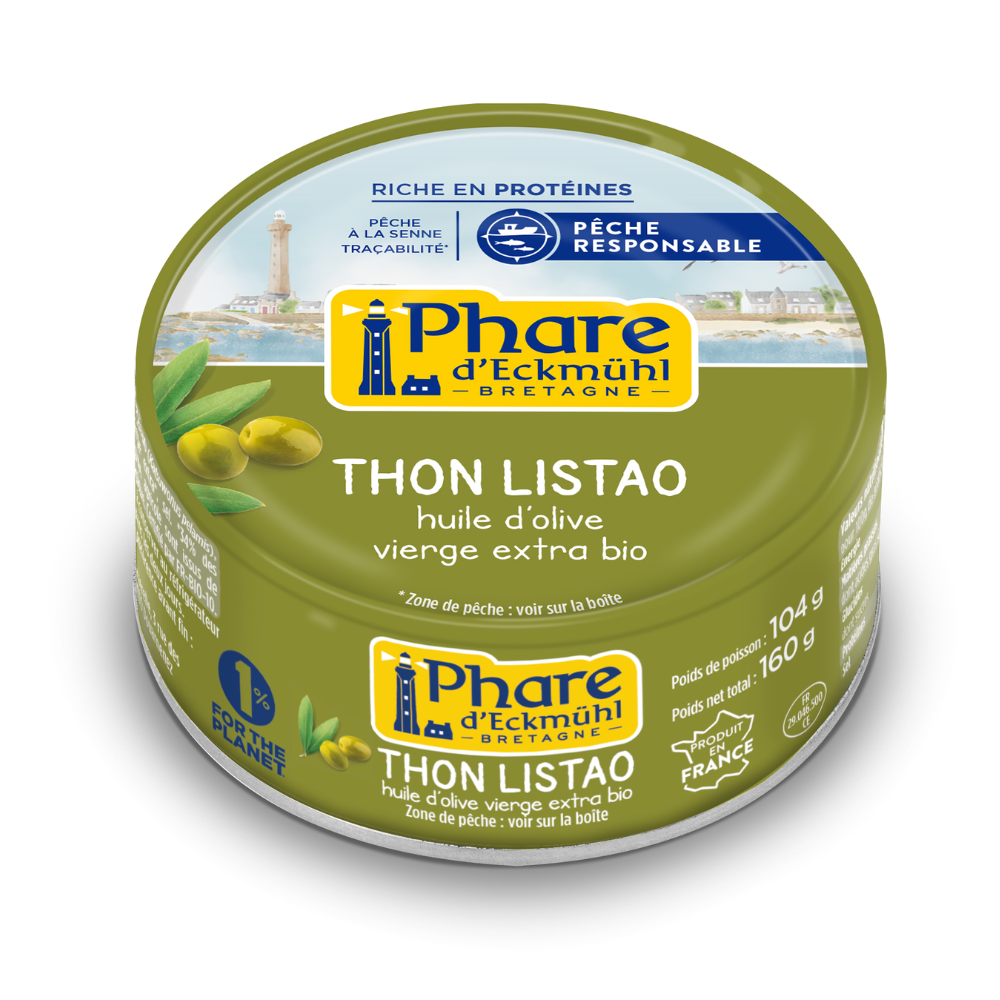 Thon listao à l'huile d'olive bio