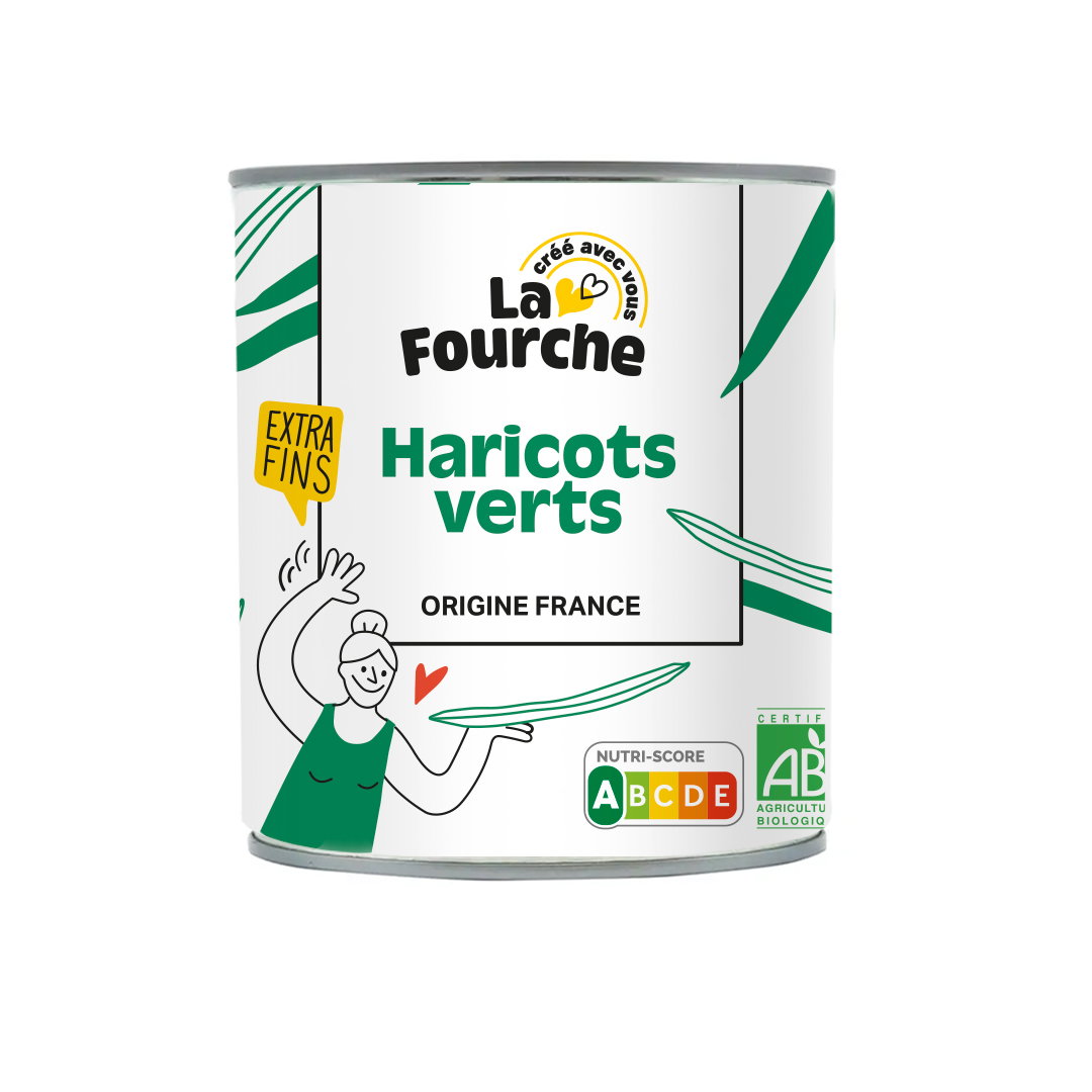 Haricots verts extra fins bio - 440g