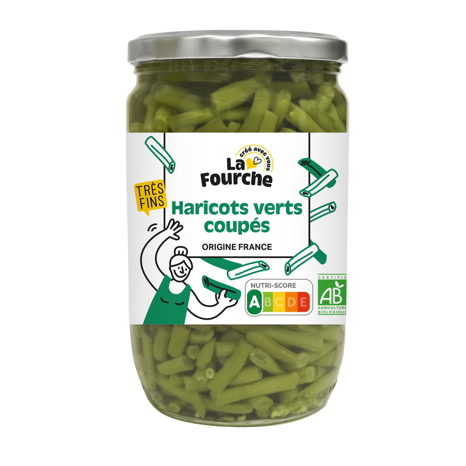 Haricots verts coupés très fins bio