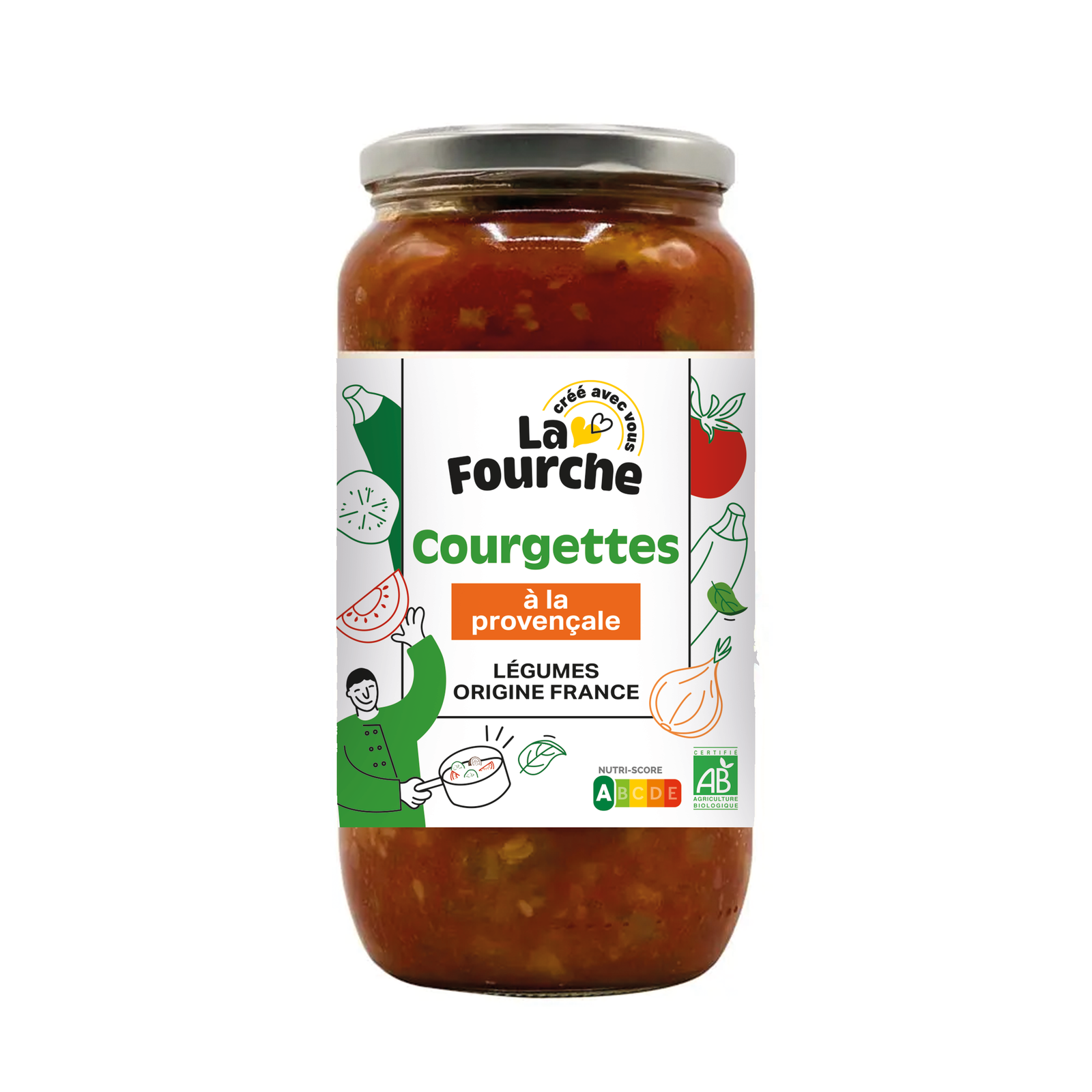 Courgettes à la provençale bio