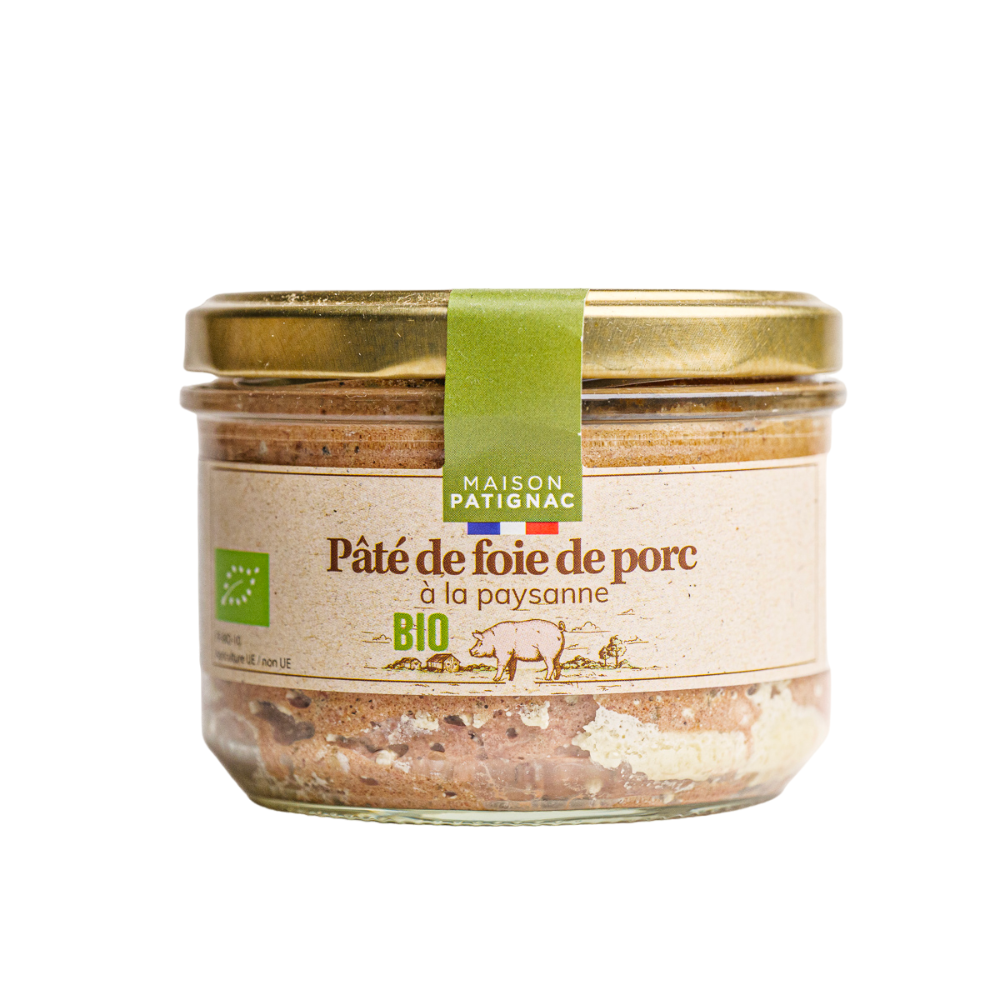 Pâté de foie de porc bio à la paysanne