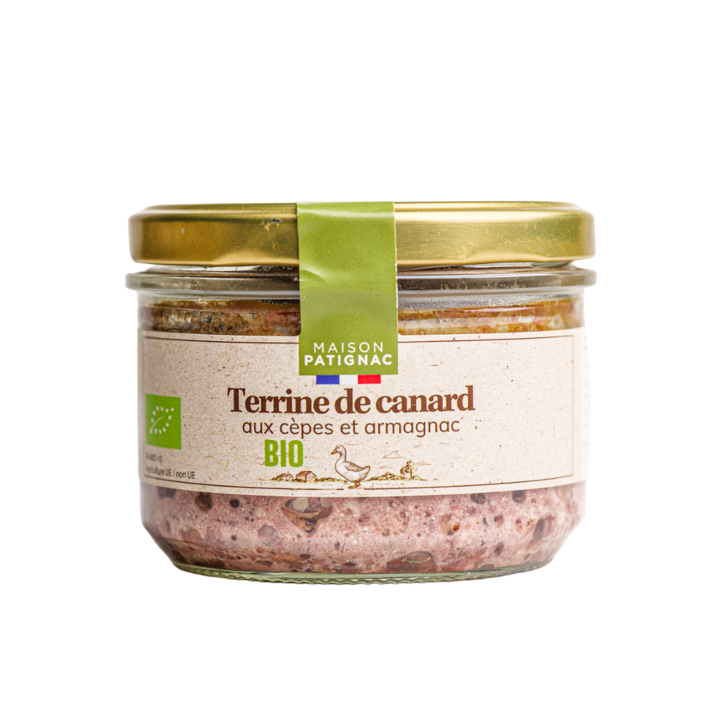 Terrine de canard cèpes et armagnac bio