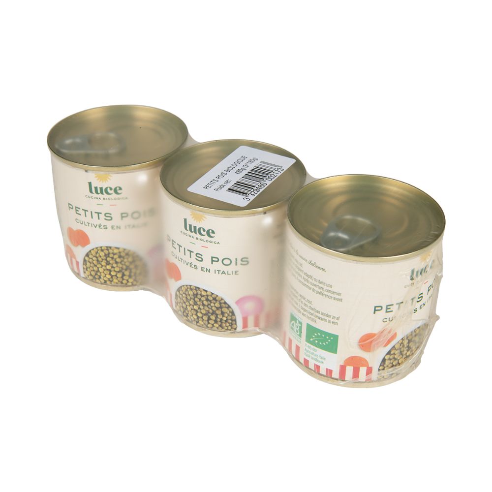 Petits pois bio - 3x 115g