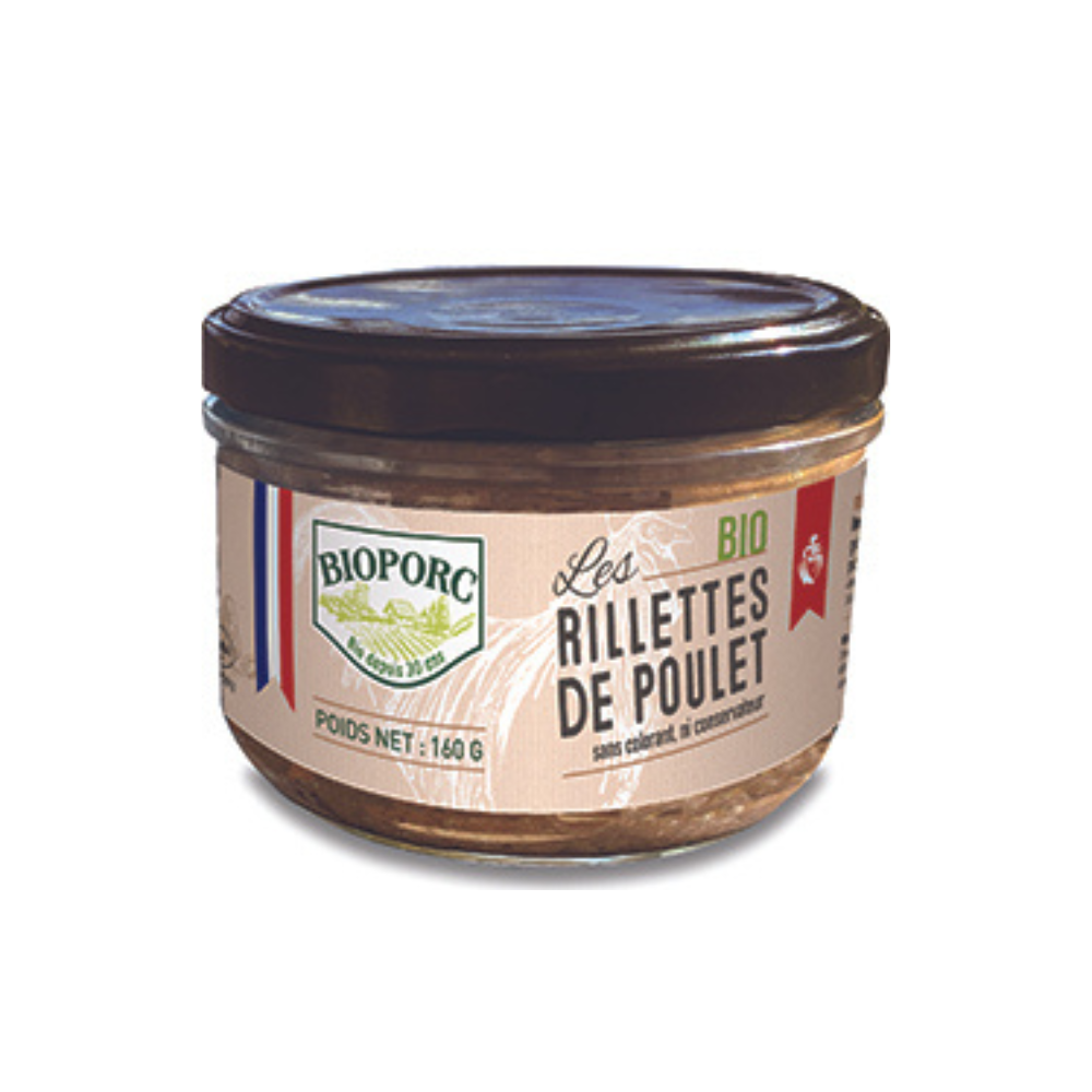 Rillettes de poulet bio