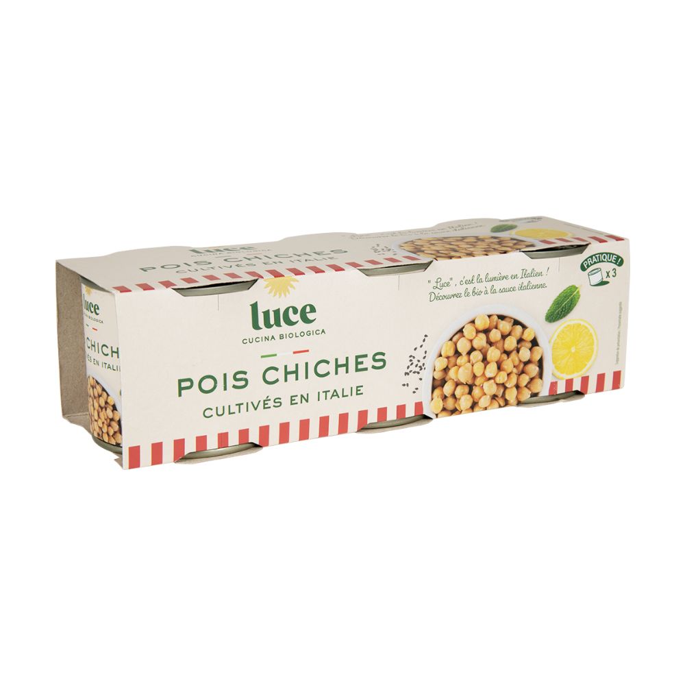 Pois chiches bio - 3x 140g