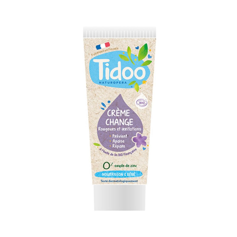 Crème de change réparatrice sans zinc certifiée Cosmos Organic
