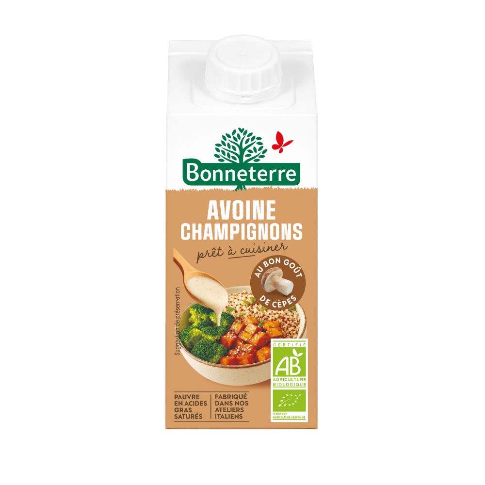 Avoine cuisine aux champignons bio