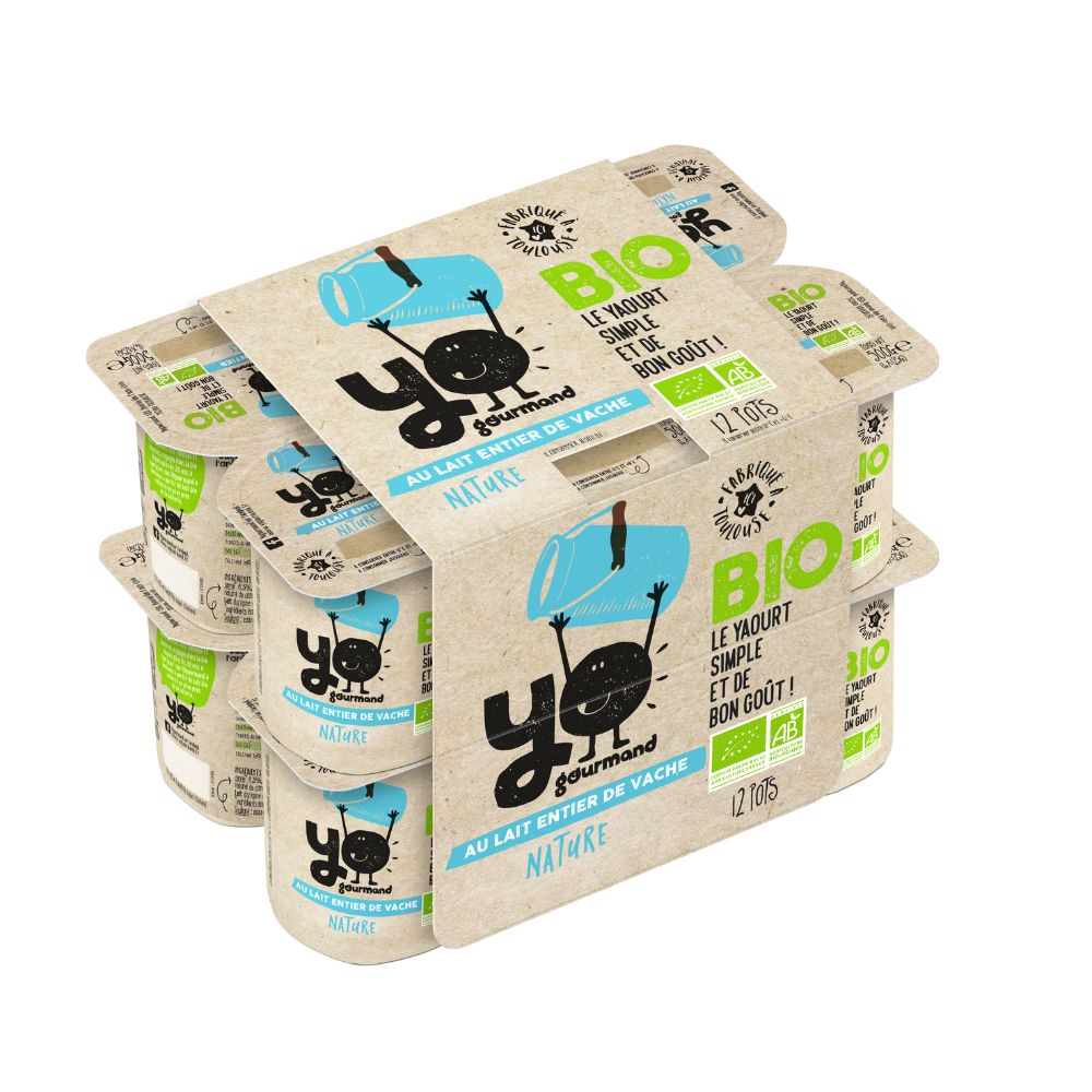 Yaourt nature entier bio x12
