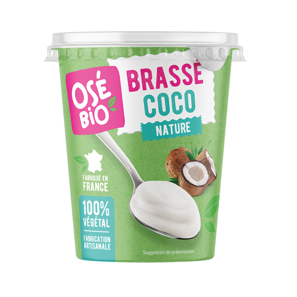Yaourt brassé nature au coco bio