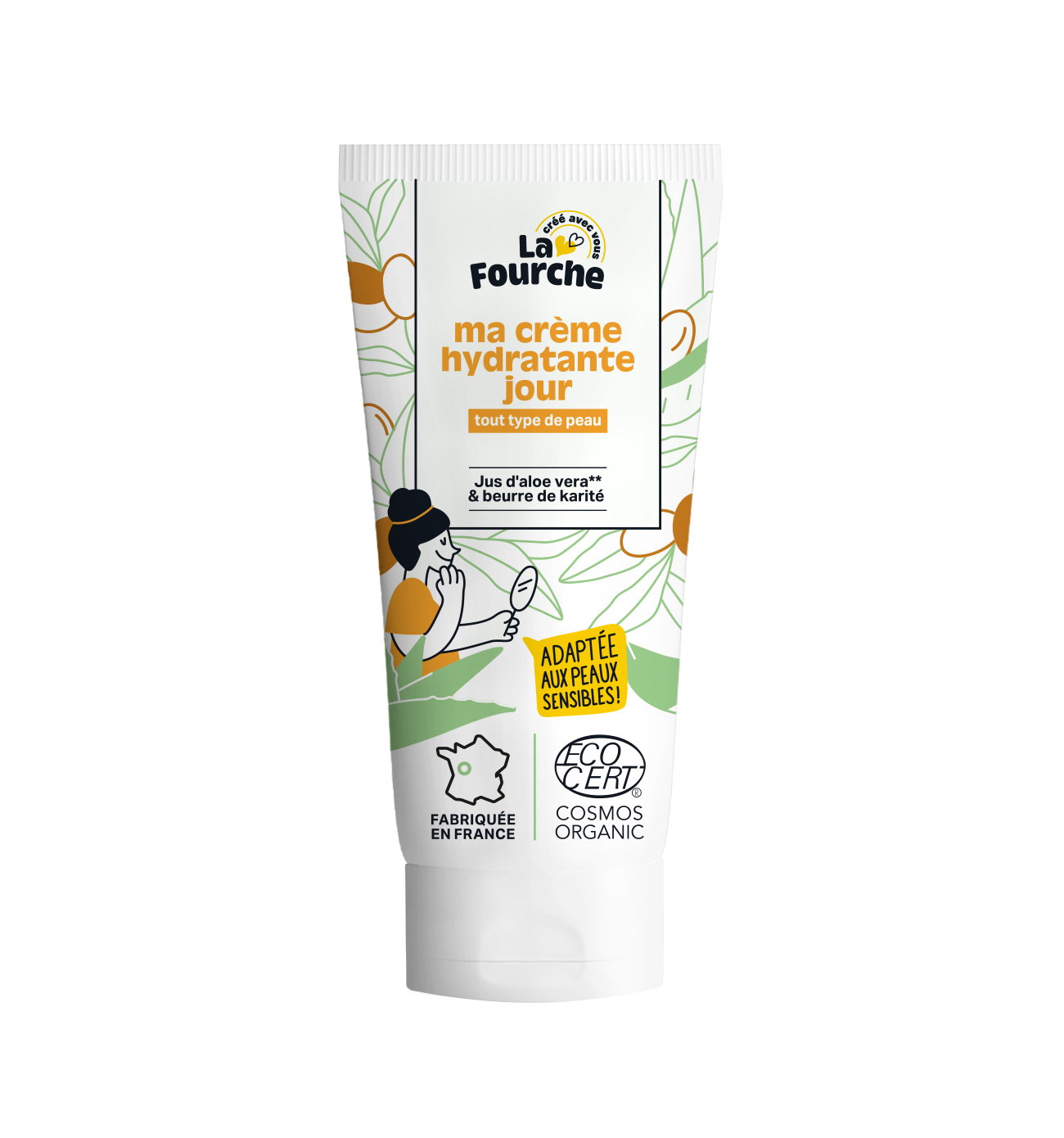 Crème hydratante visage certifiée Cosmos Organic