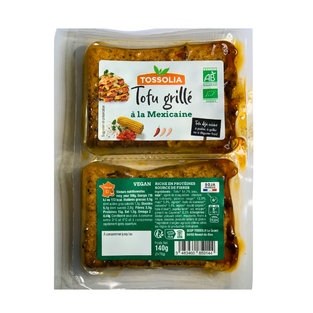 Tofu grillé à la mexicaine bio