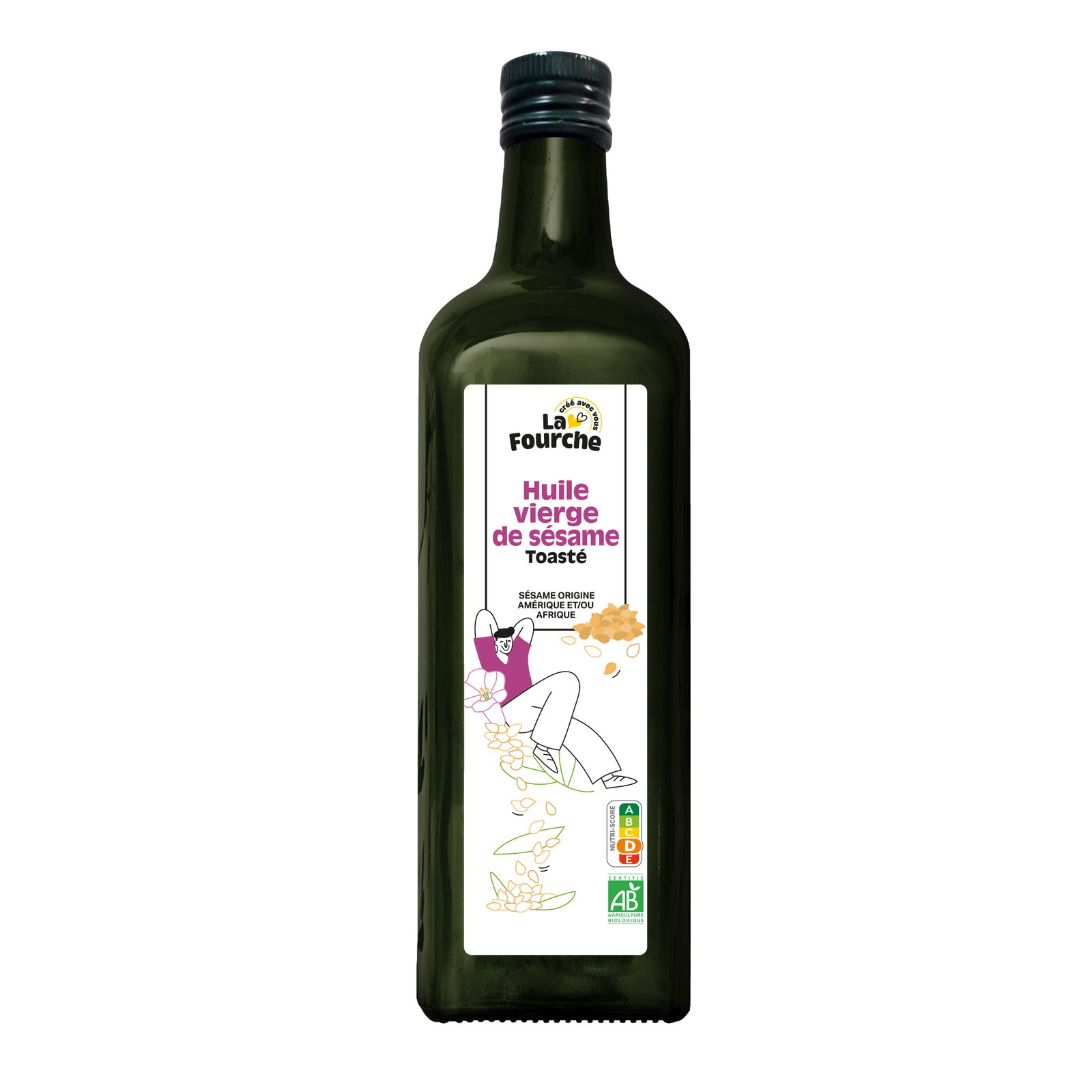 Huile vierge de sésame toasté bio