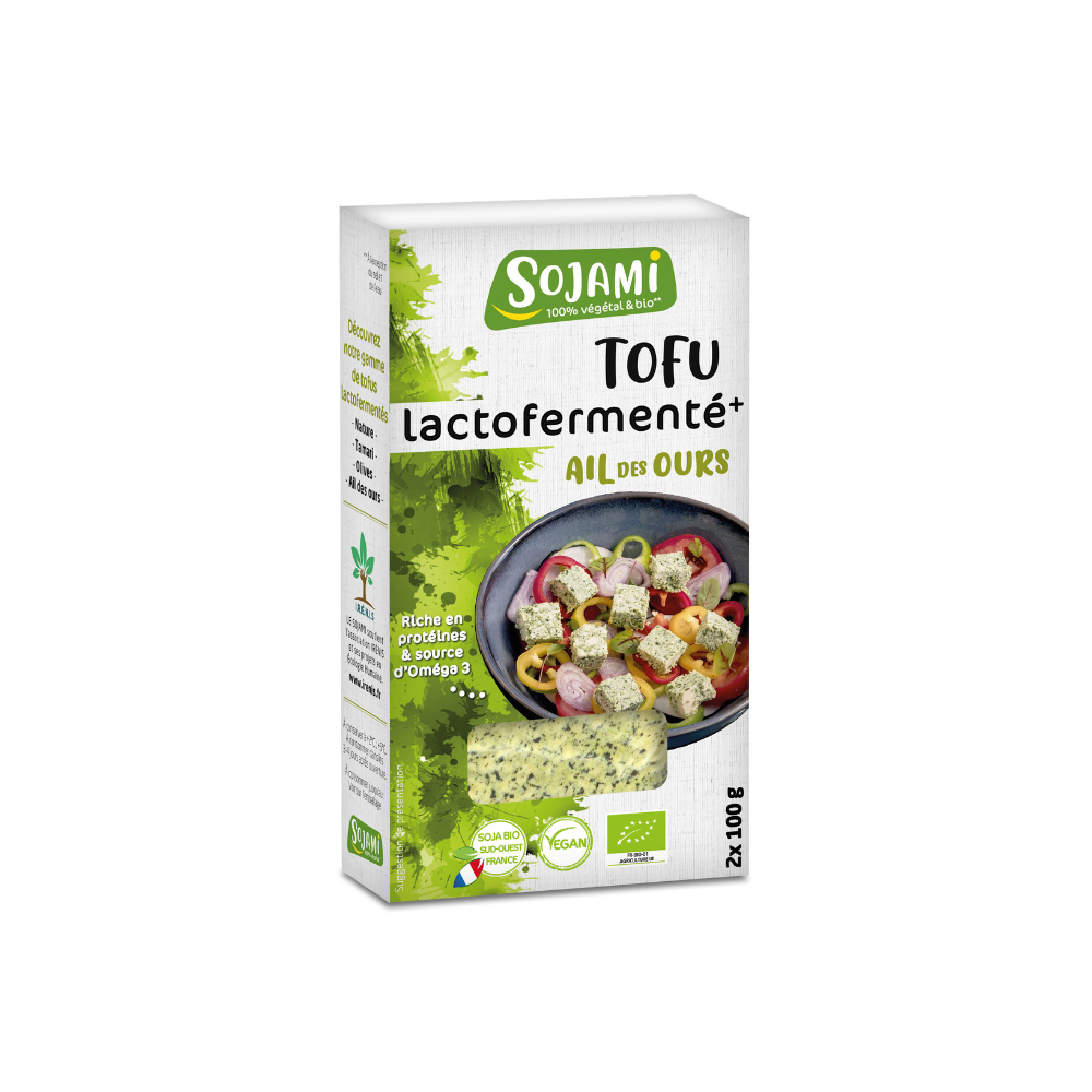 Tofu lactofermenté à l'ail des ours bio