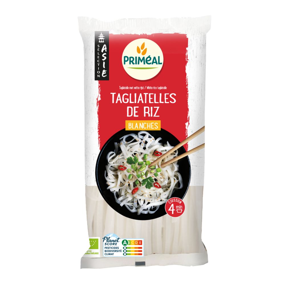 Tagliatelles de riz blanc bio