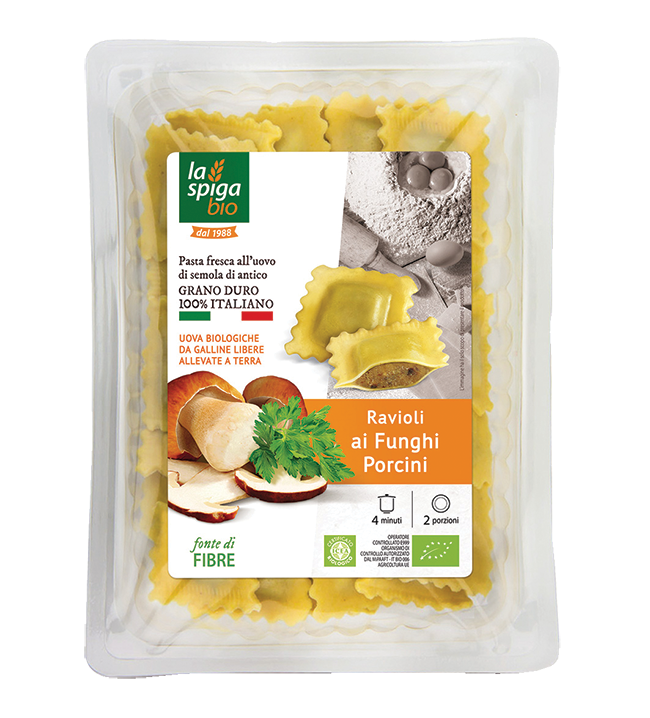 Ravioli aux cèpes bio