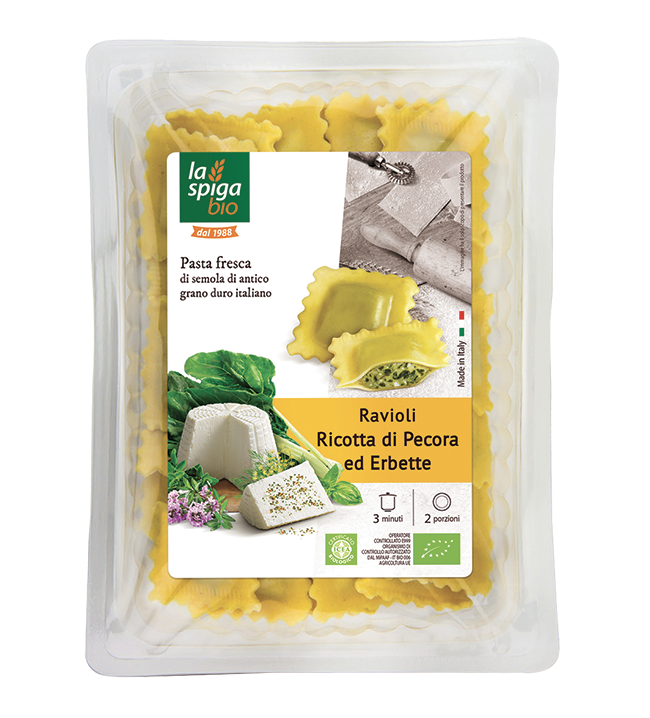 Ravioli ricotta et fines herbes bio