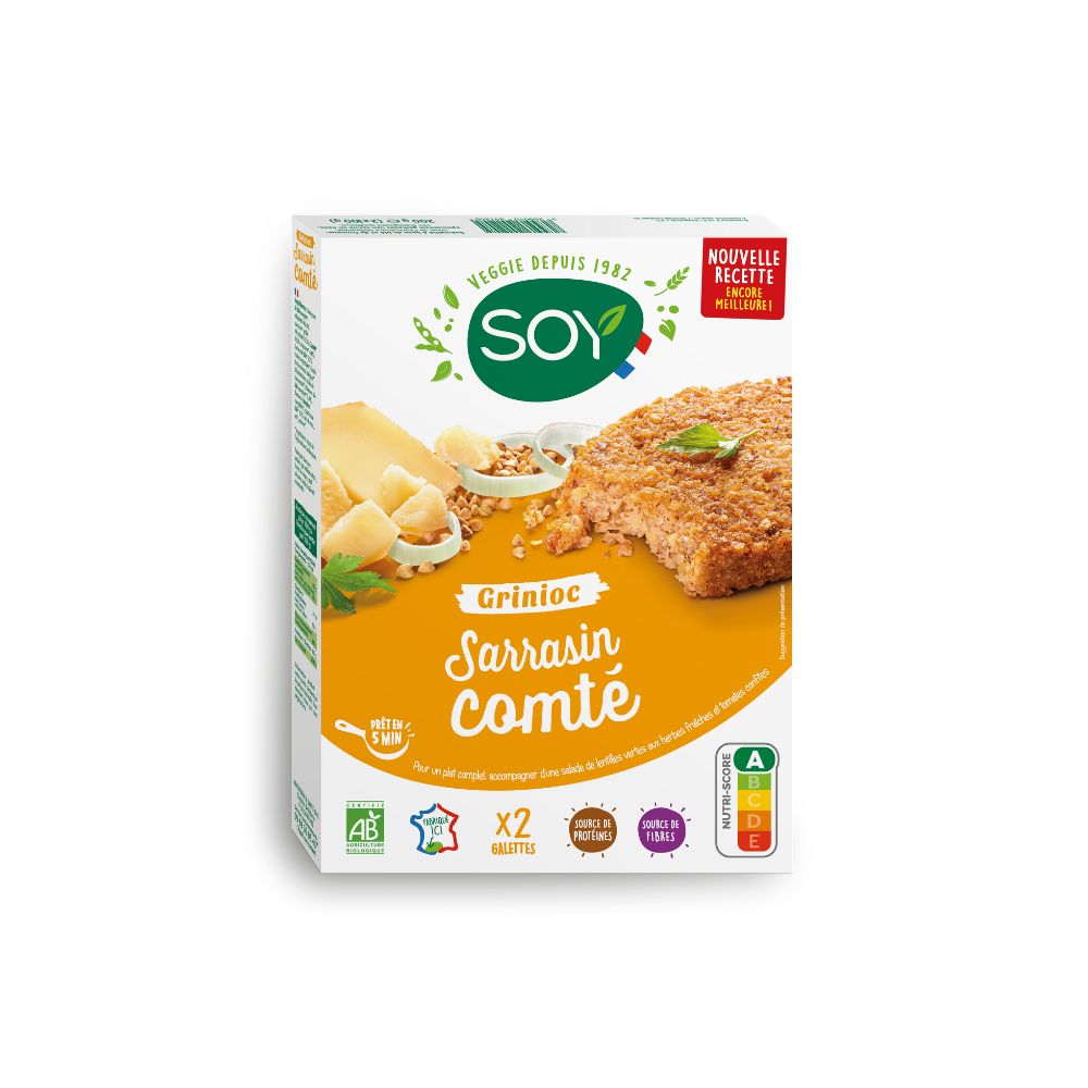 Galettes grinioc au sarrasin et au comté bio