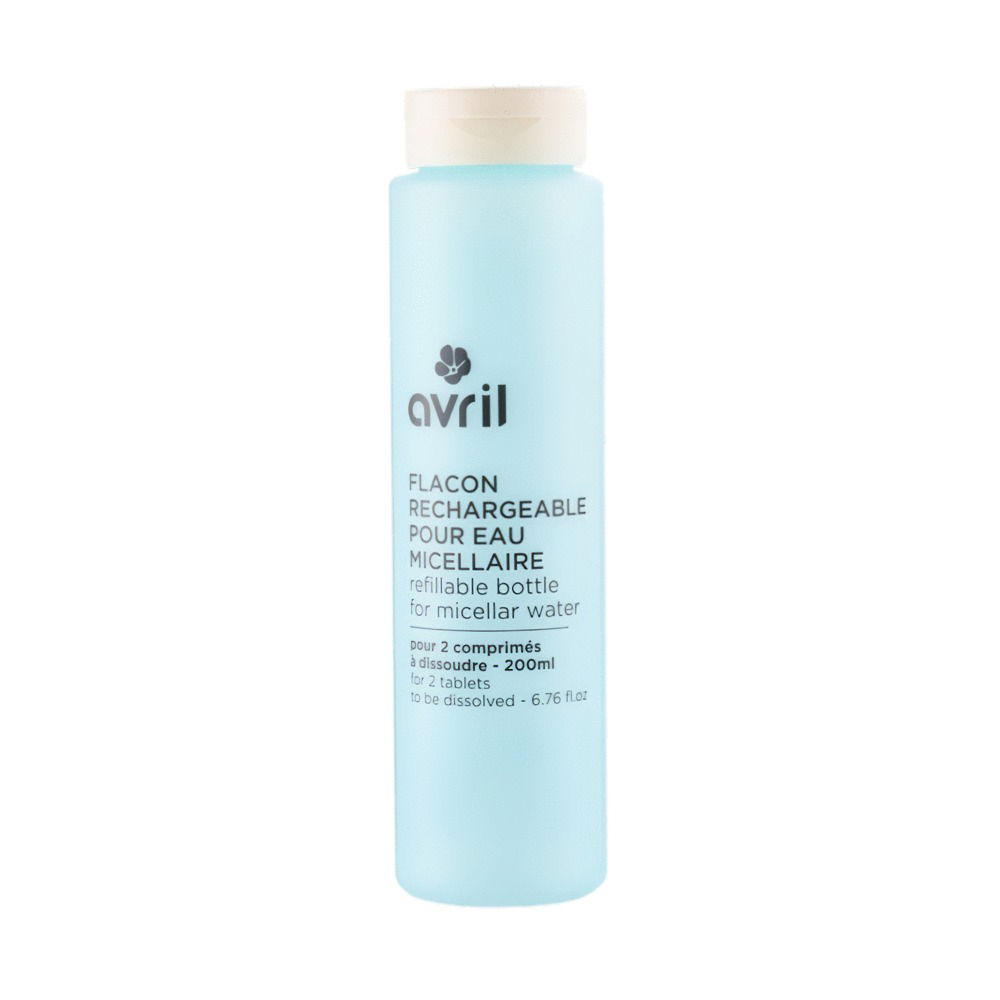Flacon rechargeable pour eau micellaire (vide)