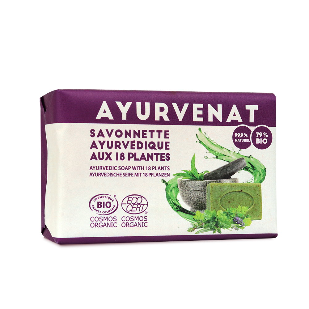 Savonnette ayurvédique aux 18 plantes bio