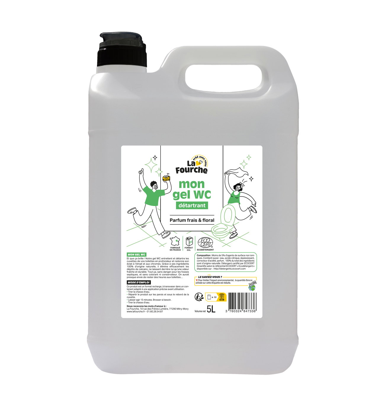 Gel WC certifié Ecodétergent