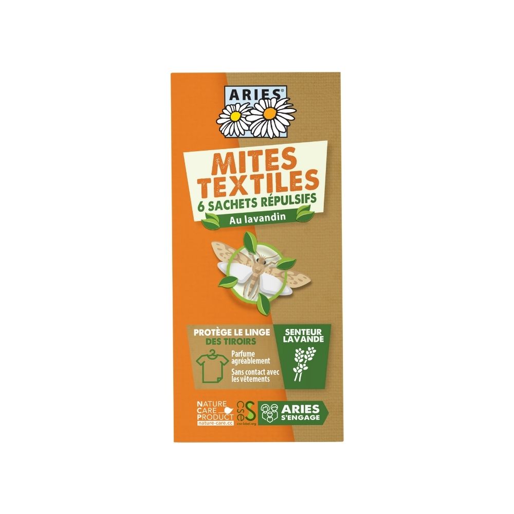 Sachets anti mites textiles x 6