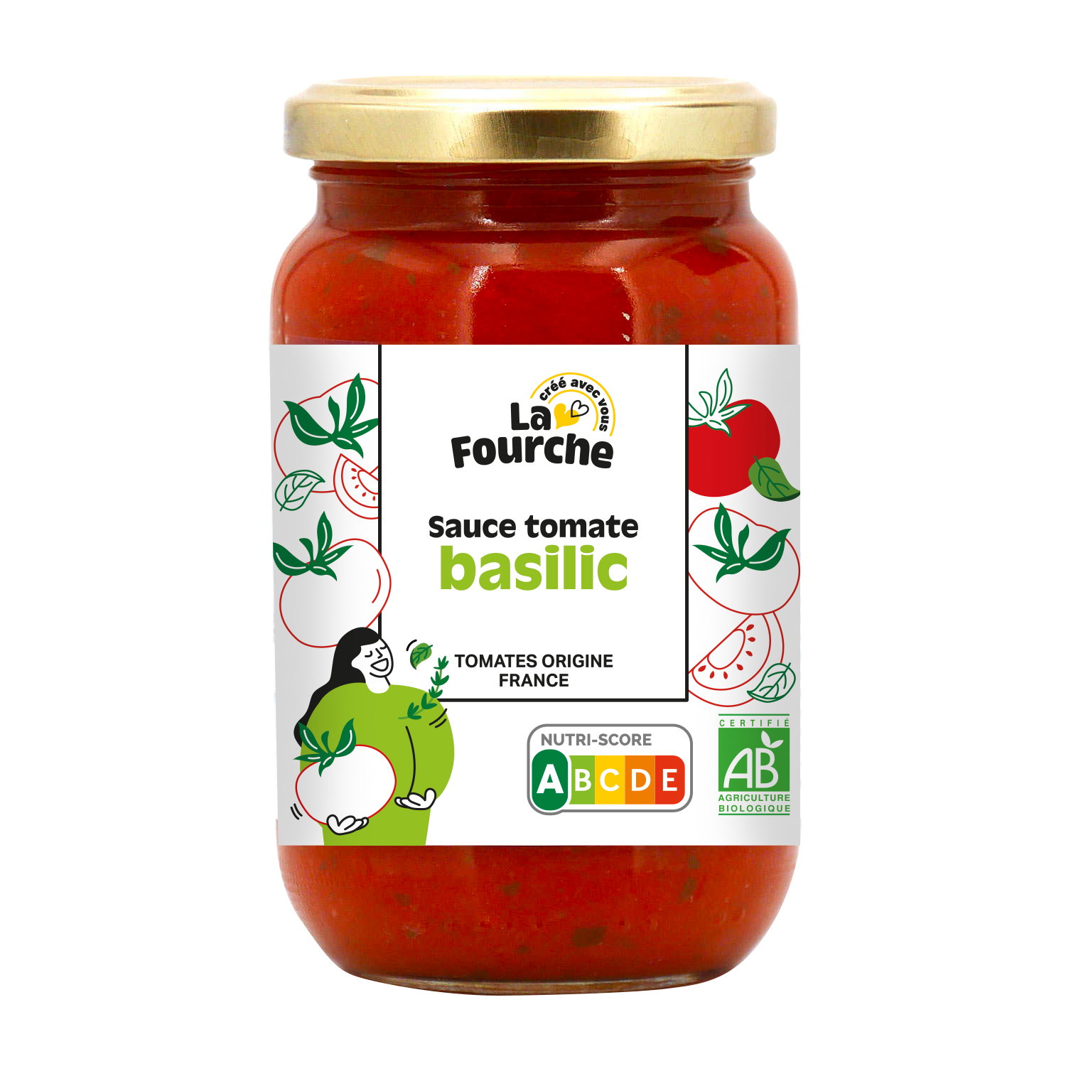 Sauce tomate basilic bio