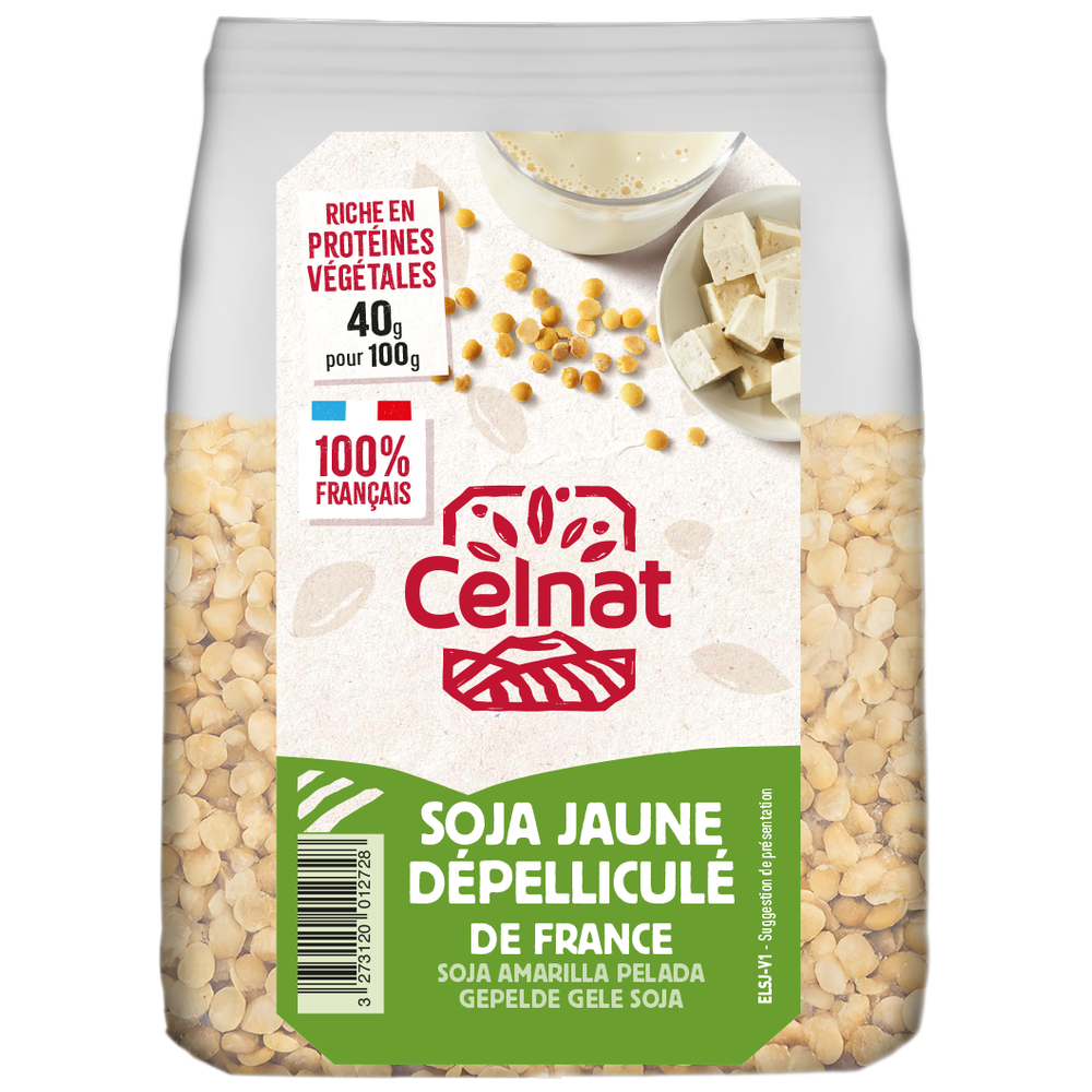 Soja jaune dépelliculé bio