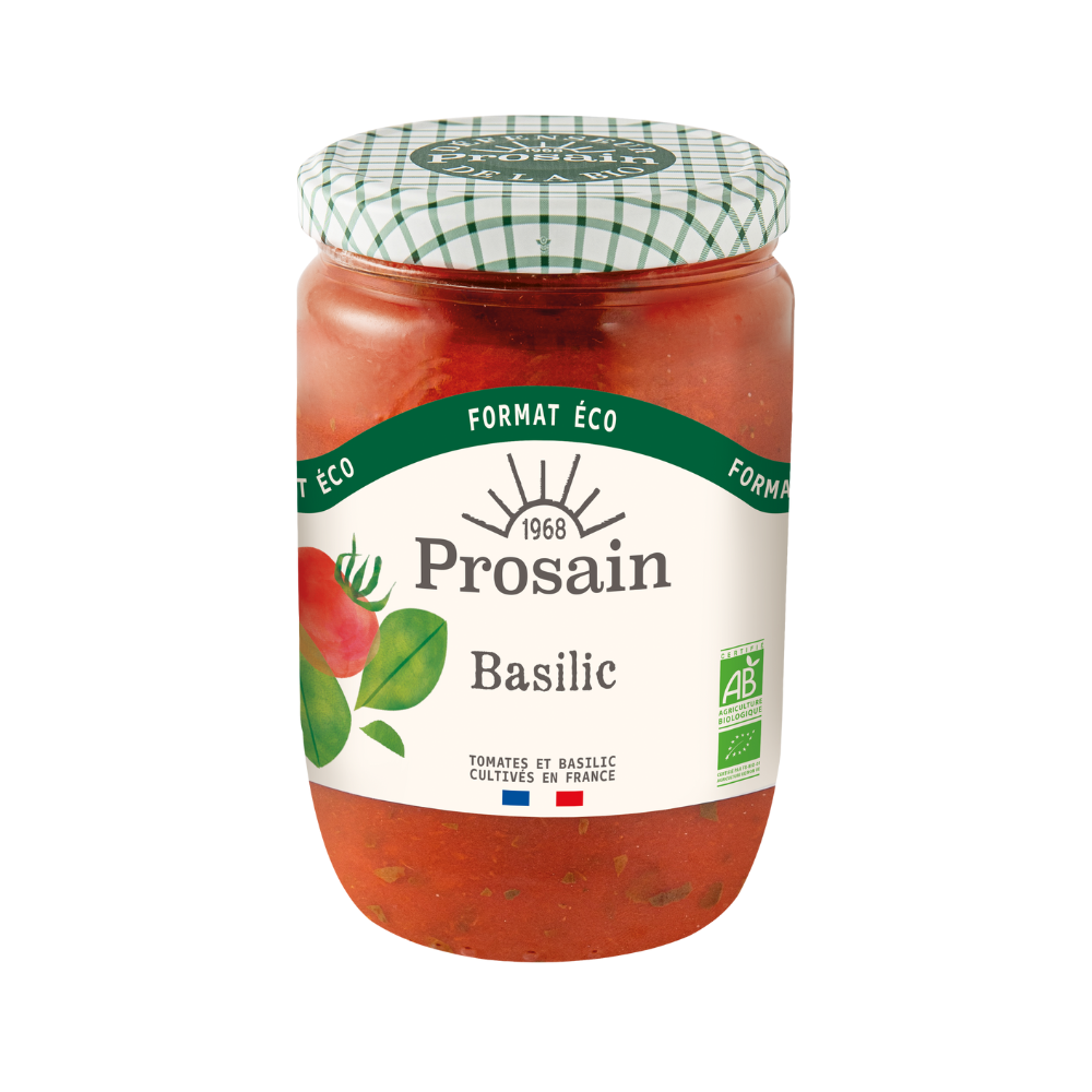 Sauce tomate au basilic bio format eco