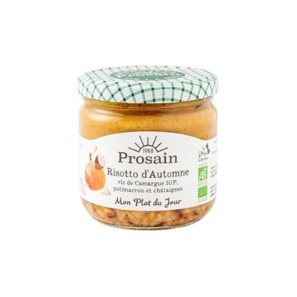Risotto d'automne potimarron châtaignes bio