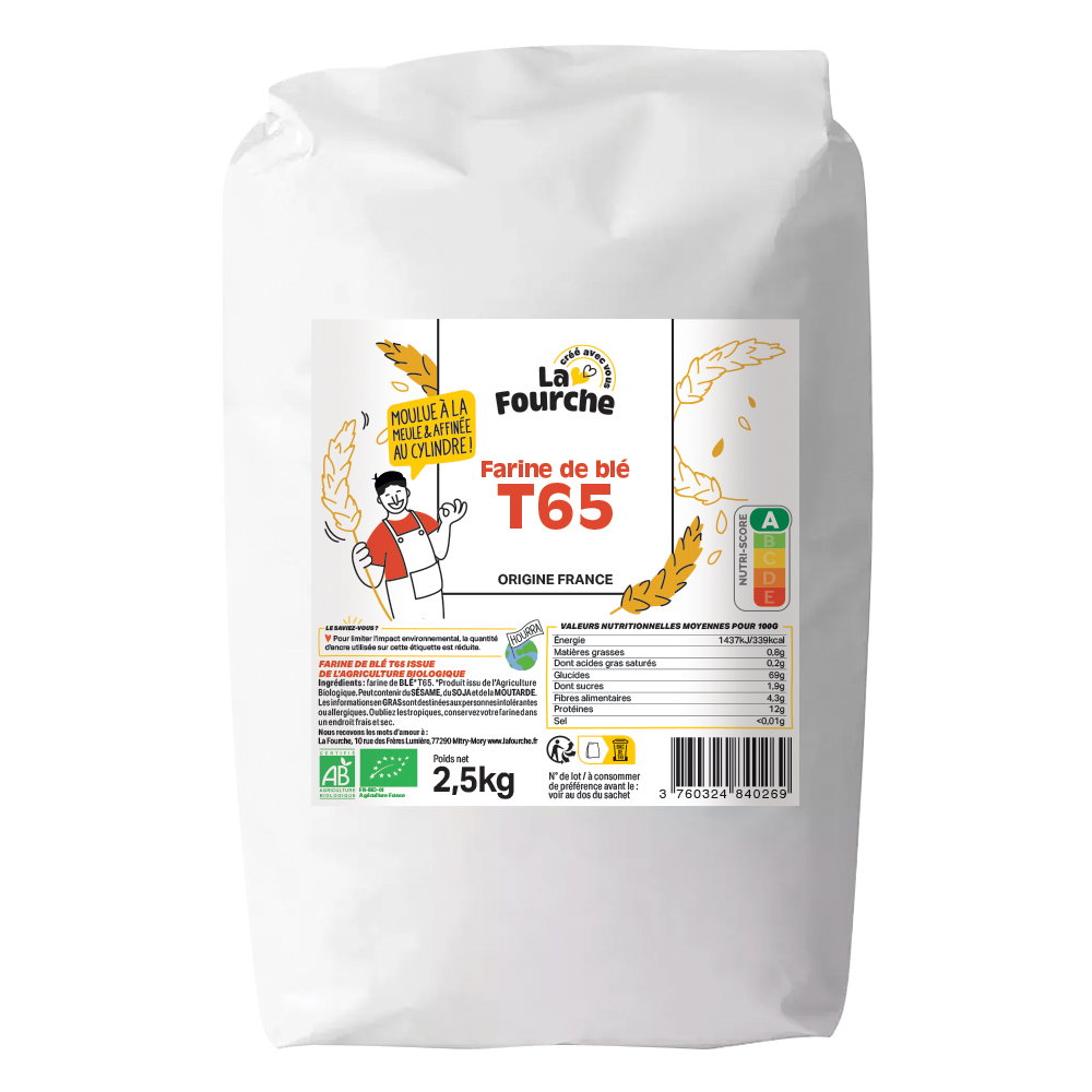 Farine de blé T65 bio