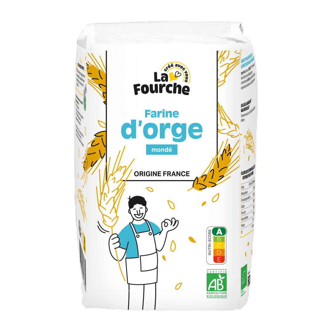Farine d'orge mondé bio