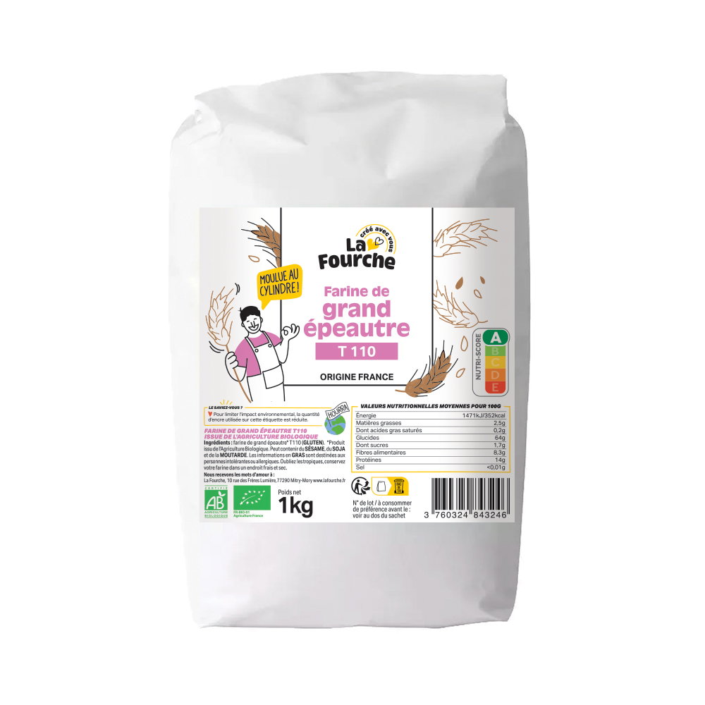 Farine de grand épeautre T110 bio