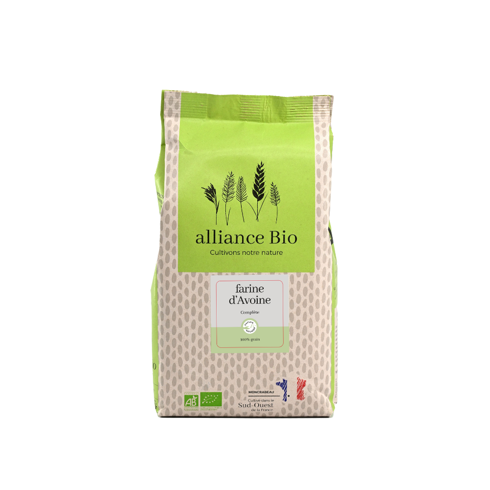 Farine d'avoine complète bio