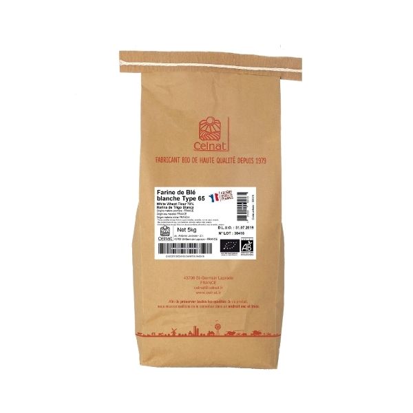 Farine de blé blanche T65 bio