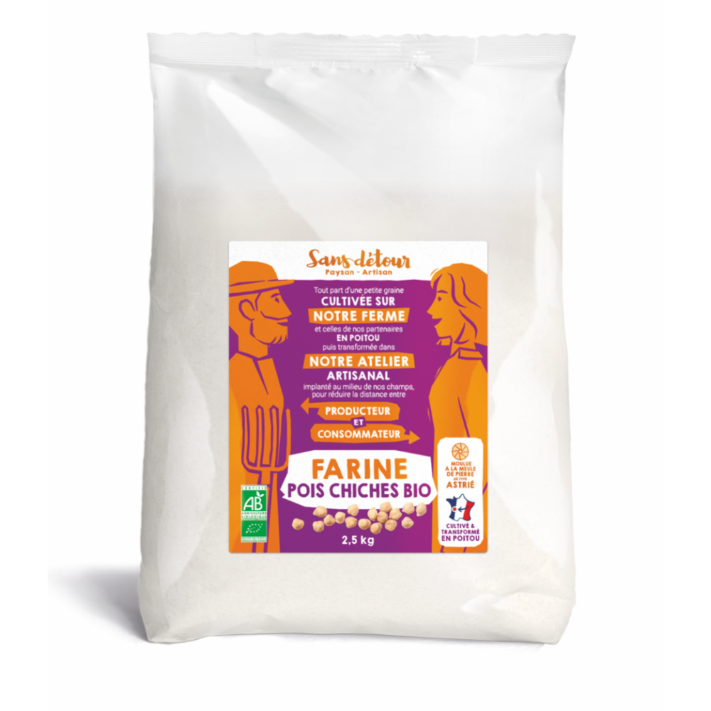 Farine de pois chiche origine France bio