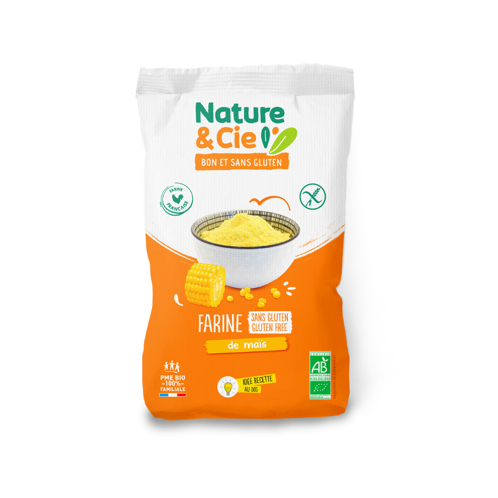 Farine de maïs de France sans gluten bio