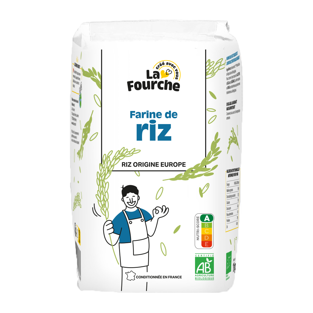 Farine de riz blanche bio