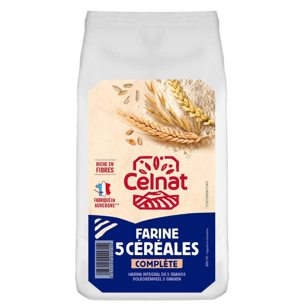 Farine complète 5 céréales bio