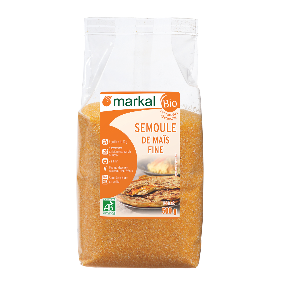 Semoule de maïs complète bio