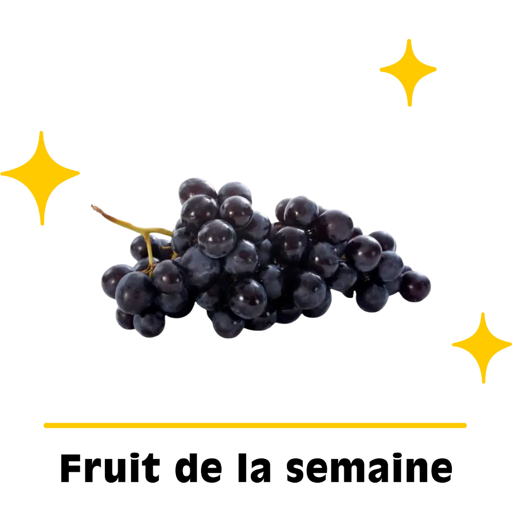 Raisin noir bio origine France