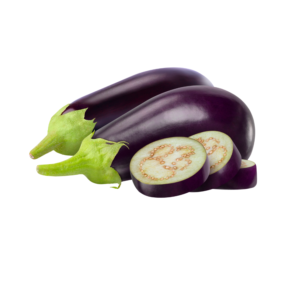 Aubergines bio origine France
