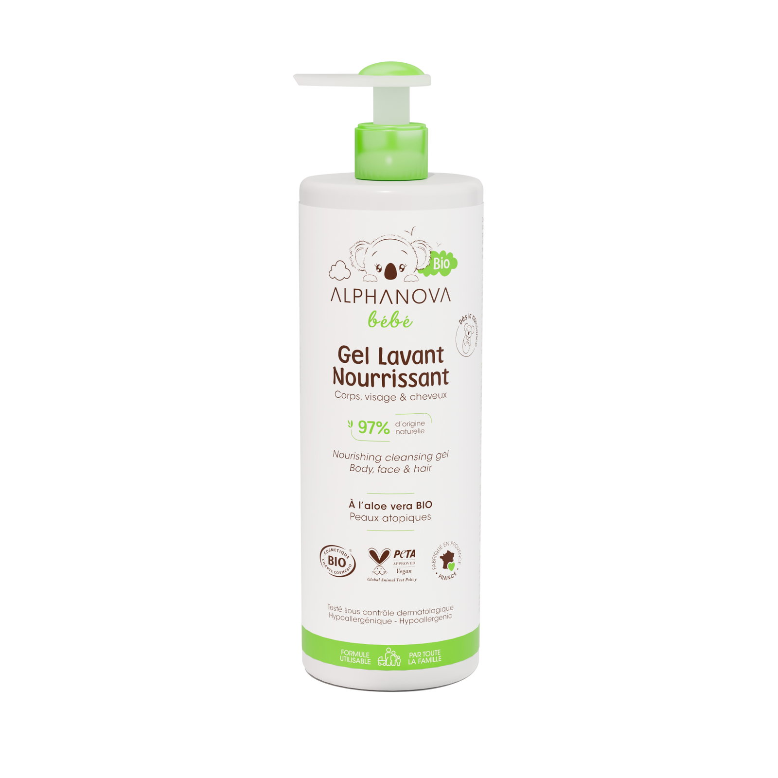 Gel lavant nourrissant