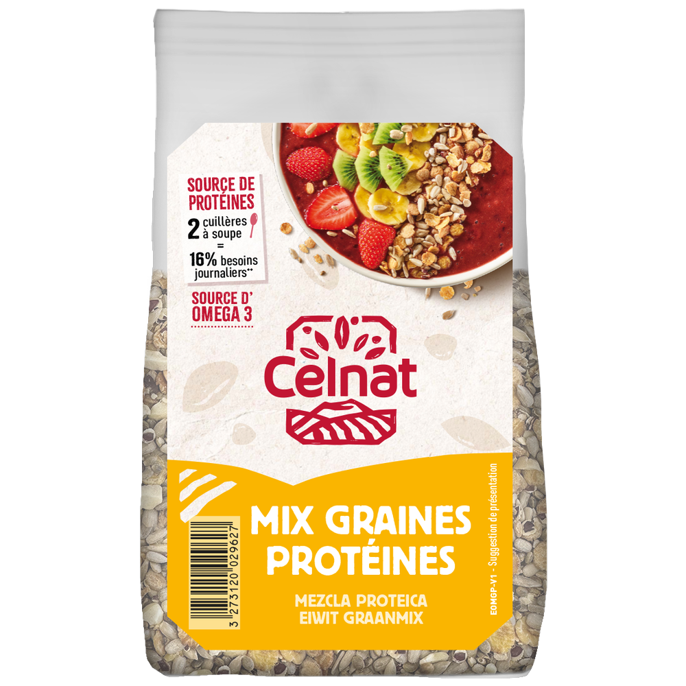 Mix graines protéines pour salade bio